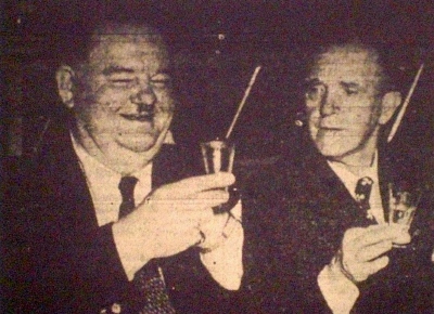 LAUREL and HARDY in Stockholm SWEDEN 1947