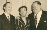 LAUREL HARDY with NORMAN WISDOM 1952 by A.J Marriot
