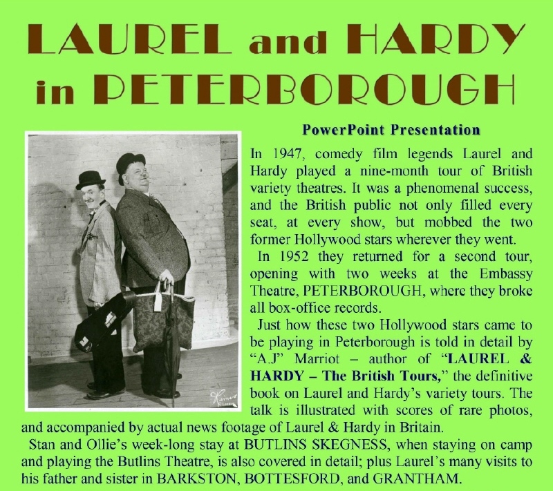 LAUREL and HARDY Books PETERBOROUGH by A.J Marriot.
