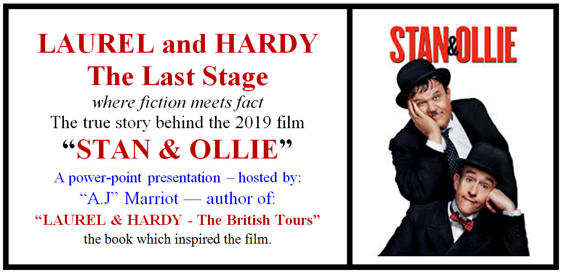 Stan and Ollie film by author A.J Marriot