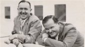 LAUREL and HARDY sailing to England Aquitania 1932