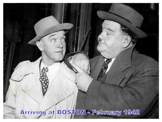 LAUREL and HARDY in BOSTON by A.J Marriot.