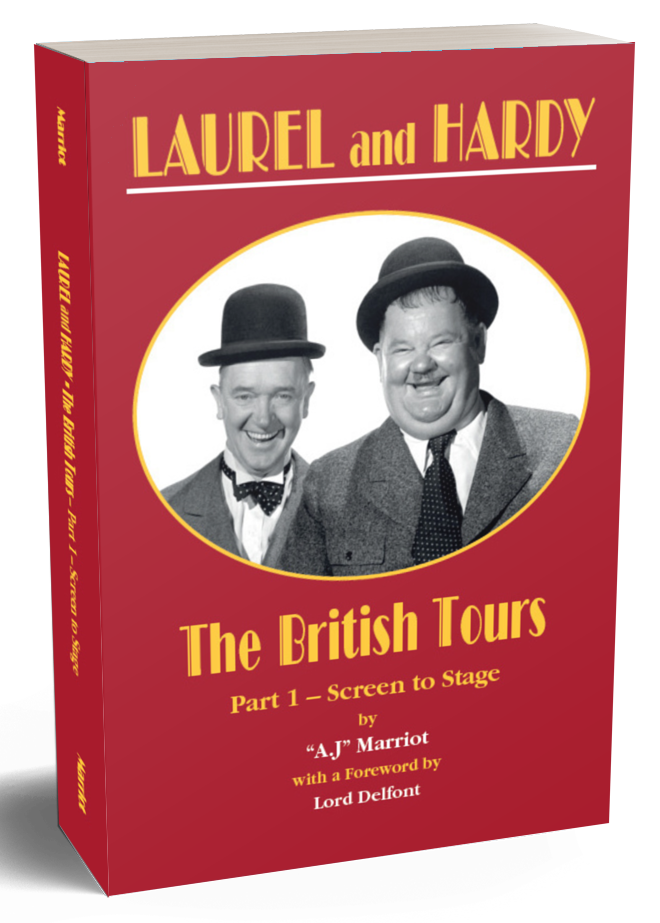 Laurel and Hardy Books British Tours pt1 2019 reprint by A.J Marriot.