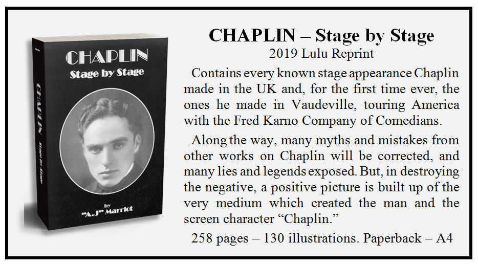 Charlie Chaplin Stage Tours by A.J Marriot.
